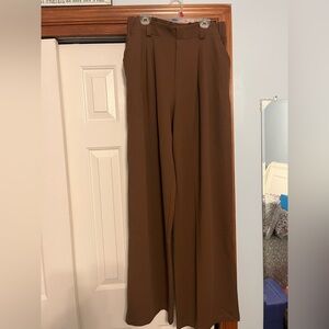 Halara Flex™ High Waisted Pocket Wide Leg Waffle Work Pants. M EXTRA TALL